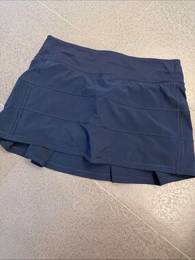 lululemon athletica Navy Performance Skort with Inner Shorts